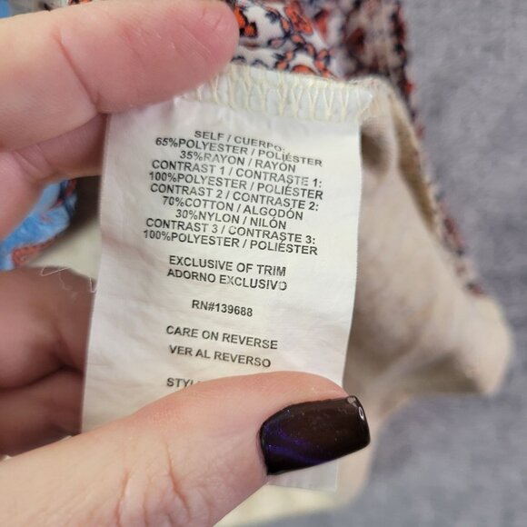 Taylor & Sage Womens Tank Top XS Boho Patchwork‎ Lace Crochet Festival Hippie - Picture 7 of 8